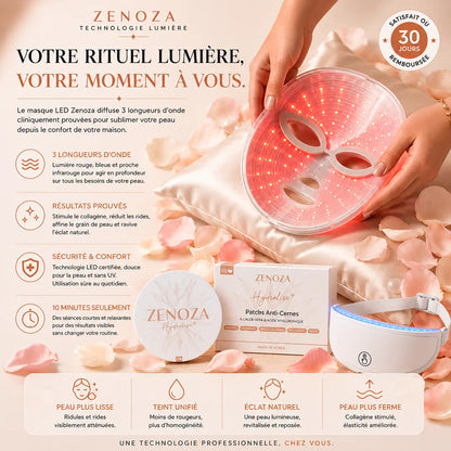 Masque LED Visage Zenoza - Anti-âge, Anti-acné