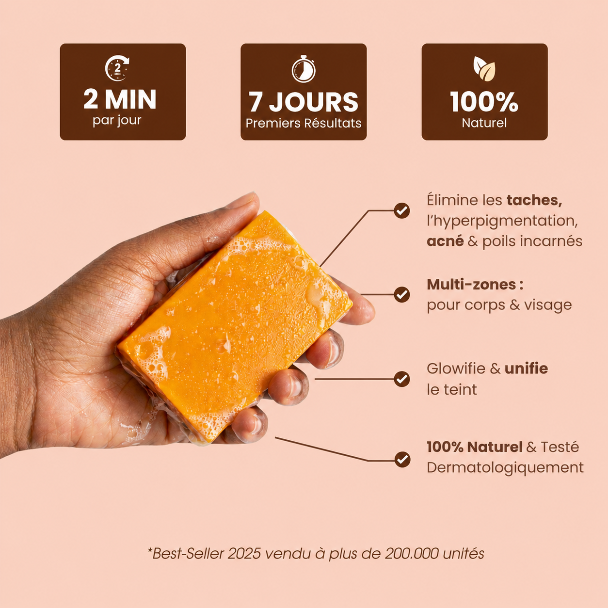 Savon Anti-Imperfections au Curcuma