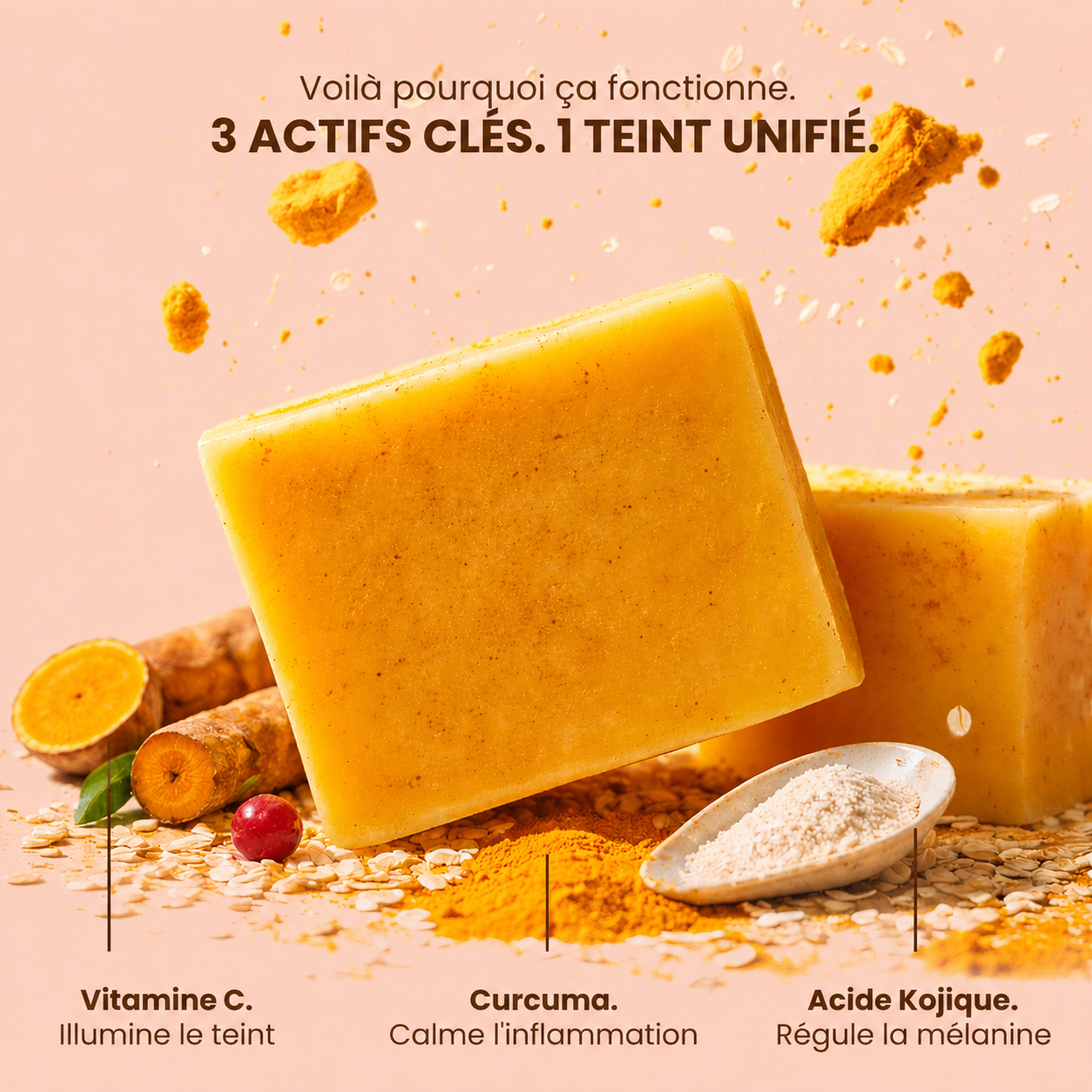 Savon Anti-Imperfections au Curcuma